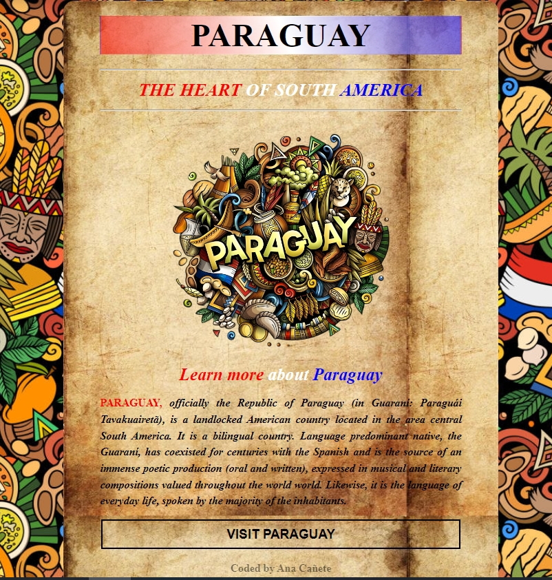 Page about Paraguay